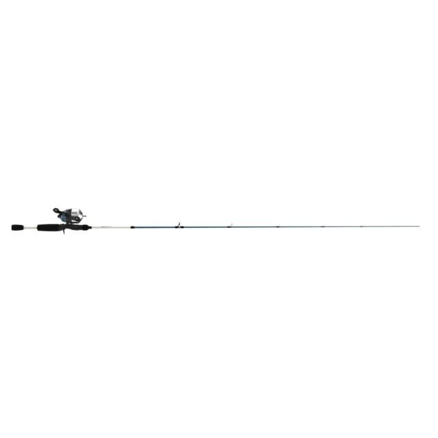 Zebco 33 Custom-Z Spincast Reel and Rod Combo 6ft 6in 2-PC Telescopic Rod Medium Fast SZ 30 Reel 4.1-1 Ratio 14-PC Strike King Tackle Kit Silver/Blue