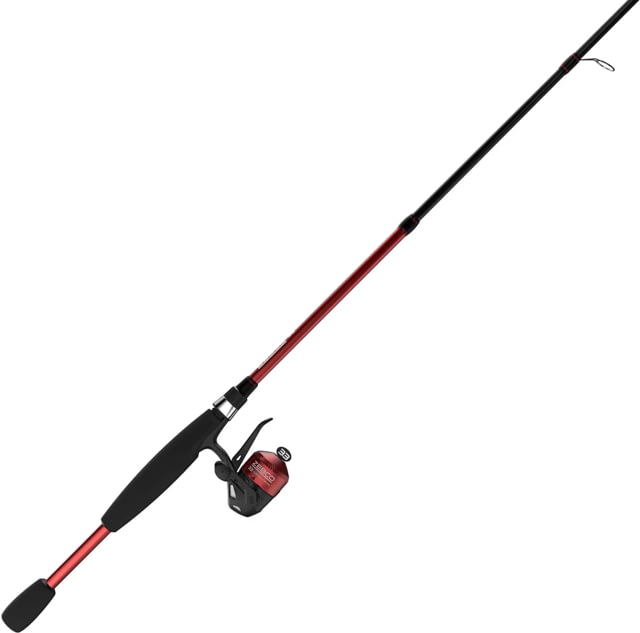 Zebco 33 Micro Trigger Custom Z Spincast Reel and Rod Combo 5ft 2-PC Fiberglass Rod Ultra-Lt Mod-Fast SZ 10 Reel 4.3-1 Ratio 4lb Line Red/Blue Assort