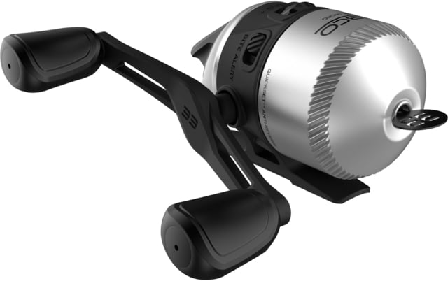 Zebco 33 Micro Spincast Reel SZ 10 Reel Changeable Righ/Left Retrieve Built-In Bite Alert Durable All-Metal Gears Pre-Spooled w/ 4lb Zebco Cajun Line
