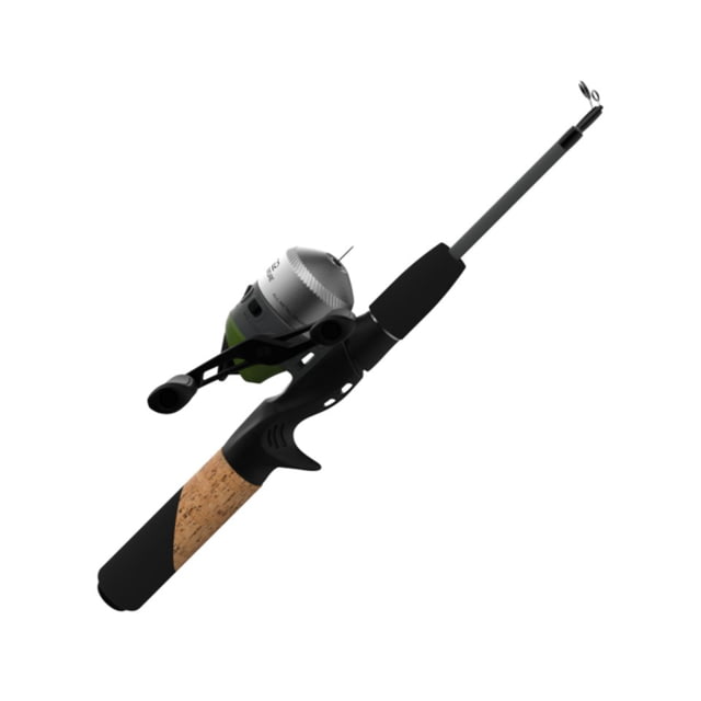 Zebco 33 Micro Adventure Spincast Reel and Rod Combo 36in Telescopic Rod Ultra-Light Moderate Solid Fiberglass Tip Micro 33 Reel Silver/Green