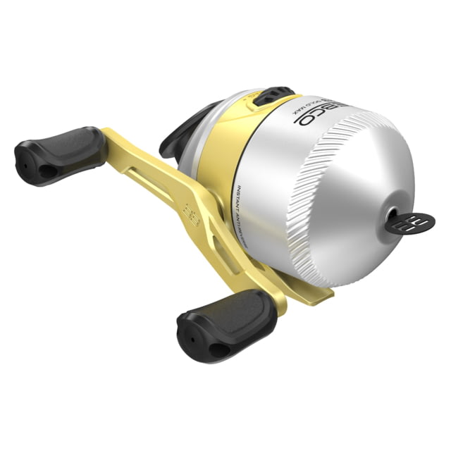 Zebco 33 MAX Gold Spincast Reel 2+1 Bearings w/ a Smooth and ful 2.6-1 Ratio and Instant Anti-Reverse Lightweight Graphite Frame Silver/Gold Clam Pack