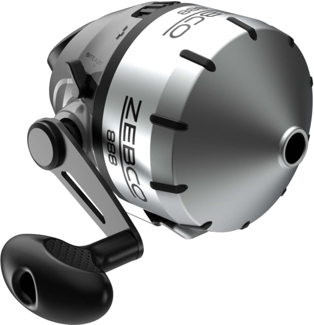 Zebco 888 Spincast Reel SZ 80 Reel Changeable Righ/Left Retrieve Pre-Spooled w/ 25lb Zebco Fishing Line Stainless Steel Front Cover Silver