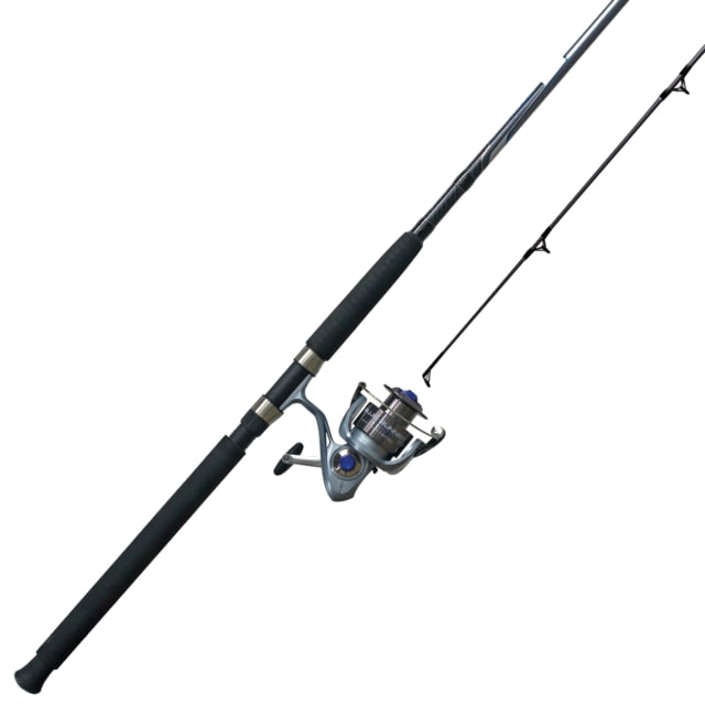 Quantum Blue Runner Rod and Reel Combo 7ft 0in Medium Fast 2 5.2-1 1 Ambidextrous Blue