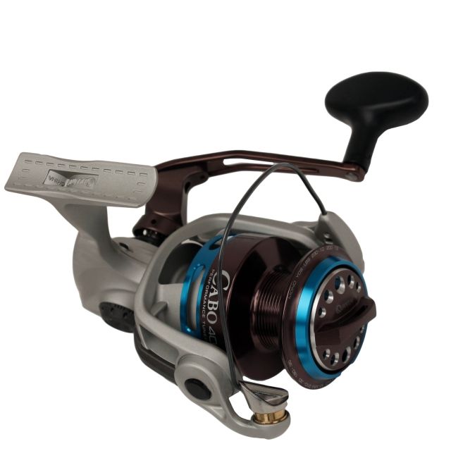 Quantum Cabo Spinning Reel 5.3-1 7+1 Size 40 Ambidextrous Silver/Blue CSP40PTSEBX2