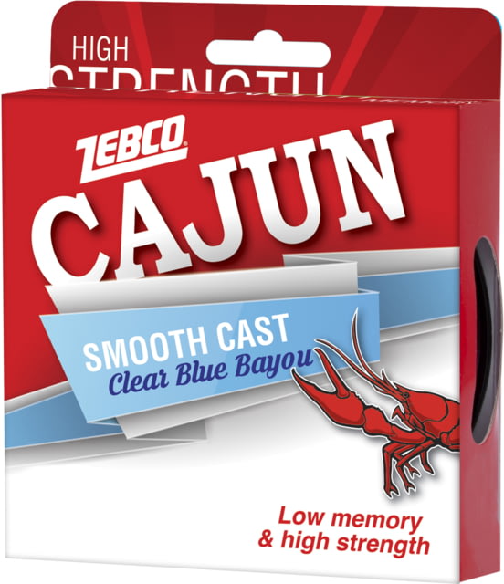 Zebco Cajun Cast Filler Fishing Line 4lb 330 yds Clear Blue Bayou