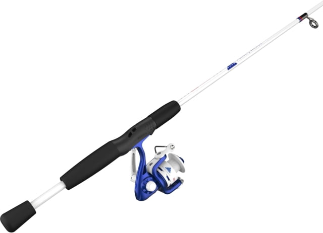 Zebco Folds Of Honor Spinning Combo Rod 6ft Medium Moderate-Fast 2 Pieces Blue/White