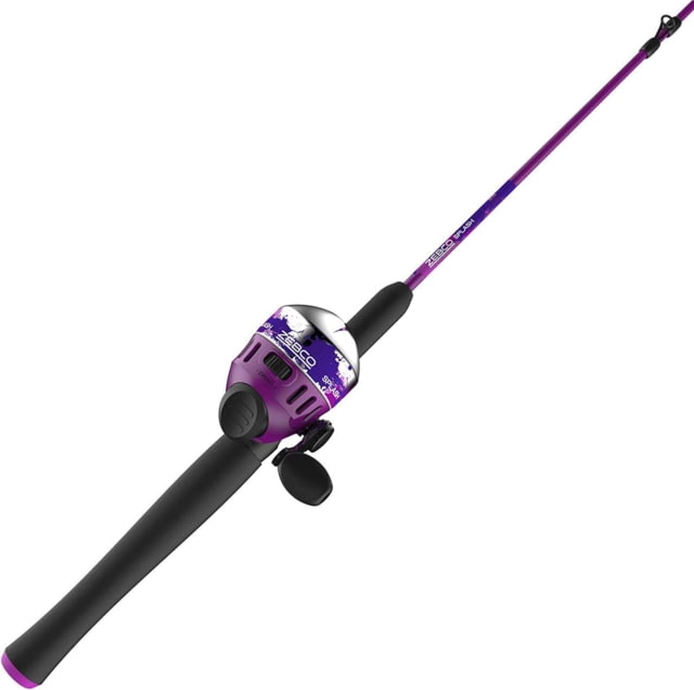 Zebco Splash Spincast Combo Rod 6ft Medium Moderate 2 Pieces Purple