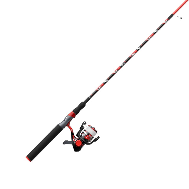 Zebco Splash Spinning Reel and Rod Combo 6ft 2-PC Fiberglass Rod Medium-Light Moderate SZ 20 Reel 5.2-1 Ratio 2-Bearings All Metal Gears Z-Splash Red