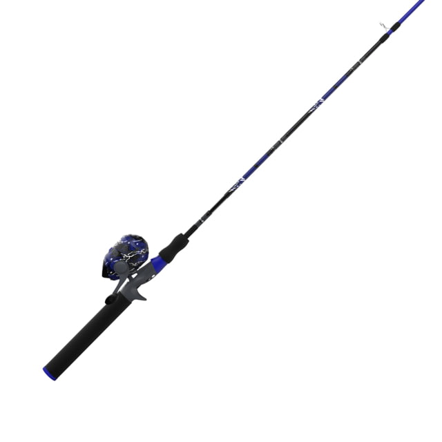 Zebco Splash Spinning Rod and Reel Combo 72 in Medium Moderate 2 pieces 4+TIP Blue