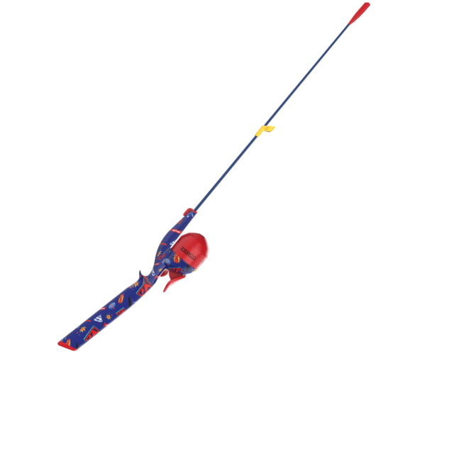 Zebco Youth Wonder Woman Floating Spincast Reel and Rod Combo 29in Fiberglass Rod Light Moderate SZ 20 Reel RH Retrieve Pre-Spooled w/ 6lb Line Pink