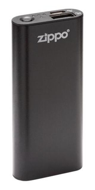 Zippo Black HeatBank 3 Rechargeable Hand Warmer USB compatible