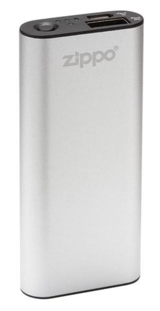 Zippo Silver HeatBank 3 Rechargeable Hand Warmer USB compatible