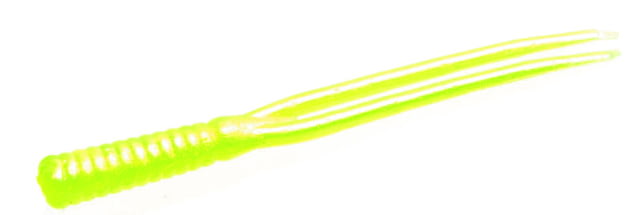 Zoom Split Tail Trailer Spinner Bait 20 Pack 4in Chartreuse Pearl