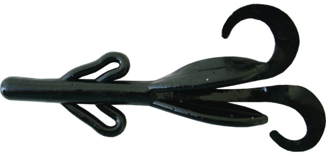 Zoom Baby Brush Hog Creature Bait 12 Pack 4in Black