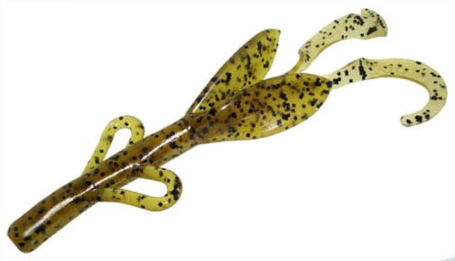 Zoom Baby Brush Hog Creature Bait 12 Pack 4in Amber Black