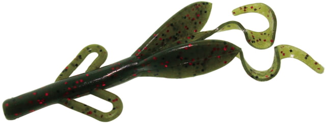 Zoom Baby Brush Hog Creature Bait 12 Pack 4in Avocado