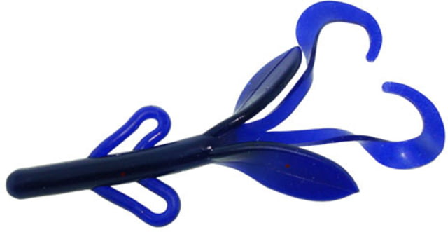 Zoom Baby Brush Hog Creature Bait 12 Pack 4in Black Grape