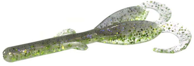 Zoom Baby Brush Hog Creature Bait 12 Pack 4in Electric Shiner