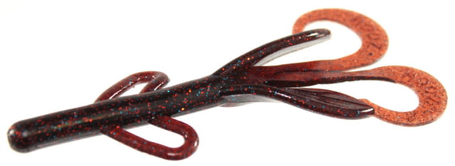 Zoom Baby Brush Hog Creature Bait 12 Pack 4in Glitter Bomb
