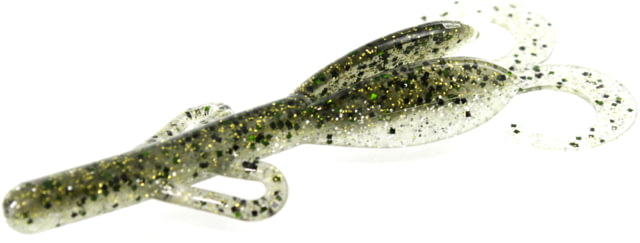 Zoom Baby Brush Hog Creature Bait 12 Pack 4in Green Flash