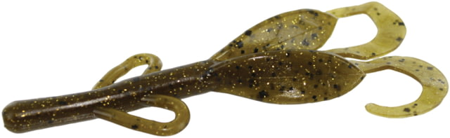 Zoom Baby Brush Hog Creature Bait 12 Pack 4in Green Pumpkin Gold