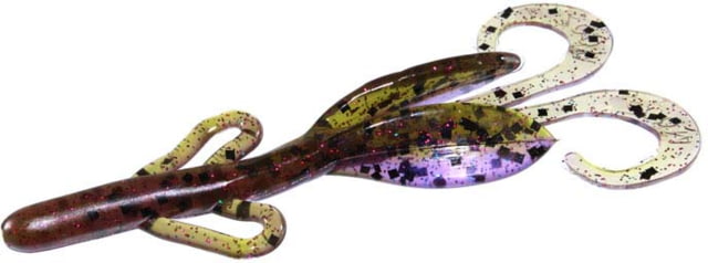 Zoom Baby Brush Hog Creature Bait 12 Pack 4in Huckleberry