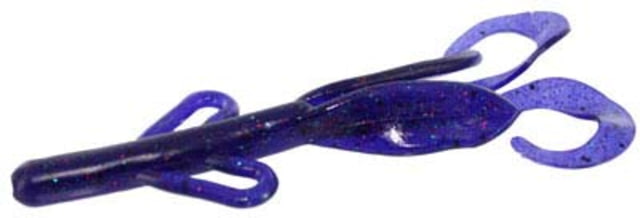Zoom Baby Brush Hog Creature Bait 12 Pack 4in Junebug Pepper Red