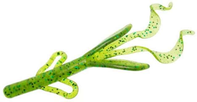 Zoom Baby Brush Hog Creature Bait 12 Pack 4in Kudzu