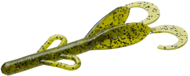 Zoom Baby Brush Hog Creature Bait 12 Pack 4in Mardi Gras