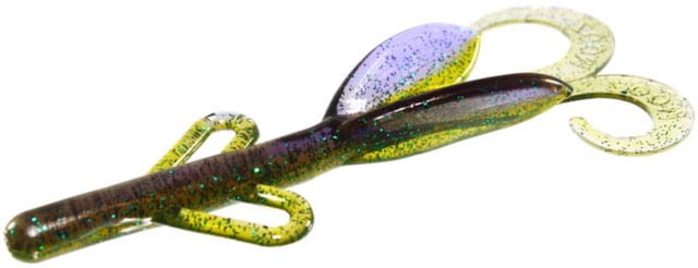 Zoom Baby Brush Hog Creature Bait 12 Pack 4in Purple Passion