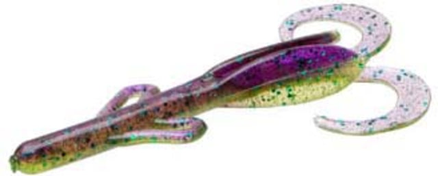 Zoom Baby Brush Hog Creature Bait 12 Pack 4in Sour Grape