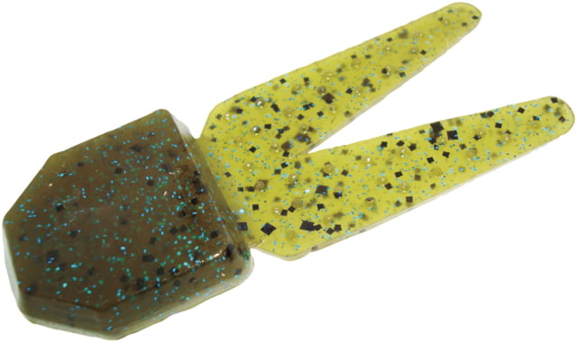 Zoom Big Chunk Jig Trailer 5 Pack 3.25in Green Pumpkin Blue