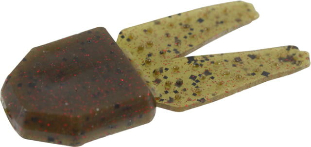 Zoom Big Chunk Jig Trailer 5 Pack 3.25in Green Pumpkin Red