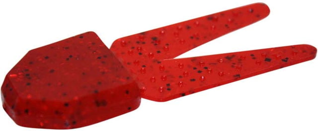 Zoom Zoom Big Chunk Jig Trailer 5 Pack 3.25in Ruby Red