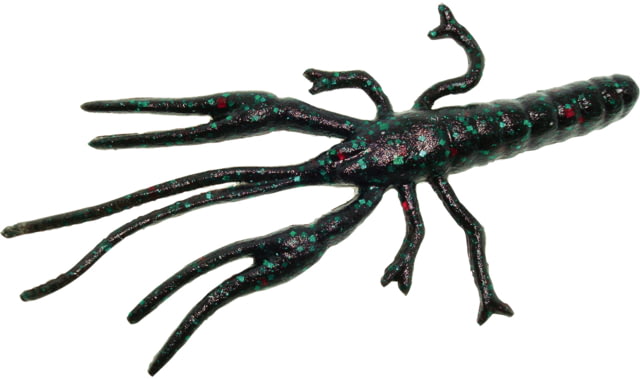 Zoom Big Critter Craw 10 Pack 5in Black Emerald