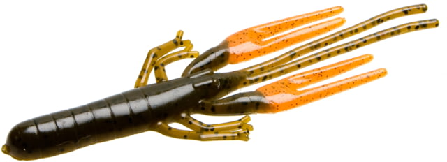Zoom Big Critter Craw 10 Pack 5in Green Pumpkin/Orange