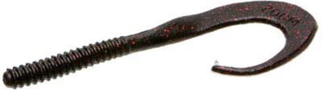 Zoom Big Dead Ringer Worm 10 Pack 8in Black Red Glitter