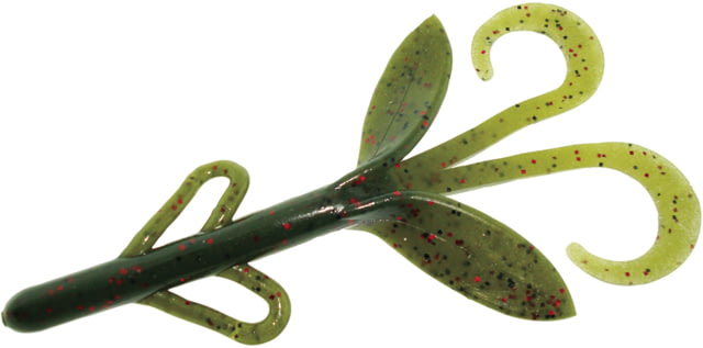 Zoom Brush Hog Creature Bait 8 Pack 6in Avocado