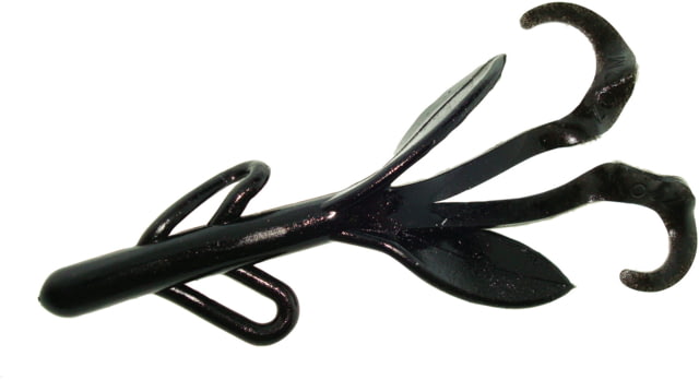 Zoom Brush Hog Creature Bait 8 Pack 6in Black