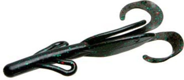 Zoom Brush Hog Creature Bait 8 Pack 6in Black Emerald