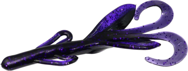 Zoom Brush Hog Creature Bait 8 Pack 6in Black Light