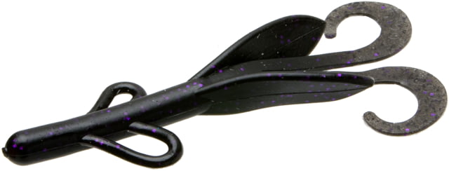 Zoom Brush Hog Creature Bait 8 Pack 6in Blackberry