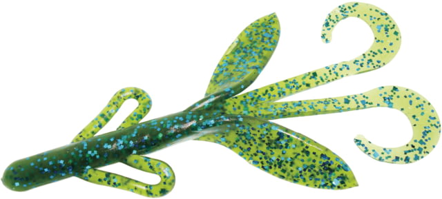 Zoom Brush Hog Creature Bait 8 Pack 6in Blue Watermelon