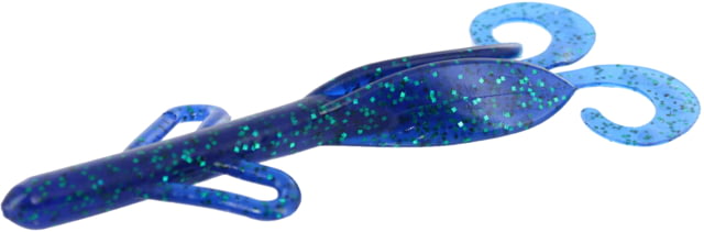 Zoom Brush Hog Creature Bait 8 Pack 6in Emerald Blue
