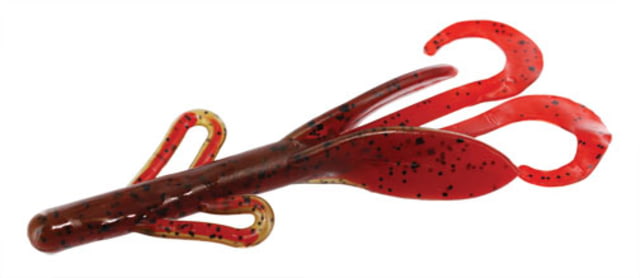 Zoom Brush Hog Creature Bait 8 Pack 6in Green Pumpkin Tomato