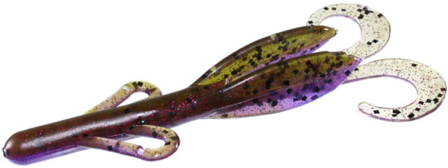 Zoom Brush Hog Creature Bait 8 Pack 6in Huckleberry
