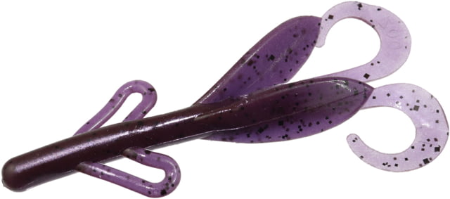 Zoom Brush Hog Creature Bait 8 Pack 6in Purple Pumpkin