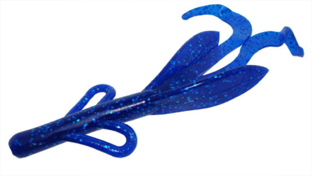 Zoom Brush Hog Creature Bait 8 Pack 6in Sapphire Blue