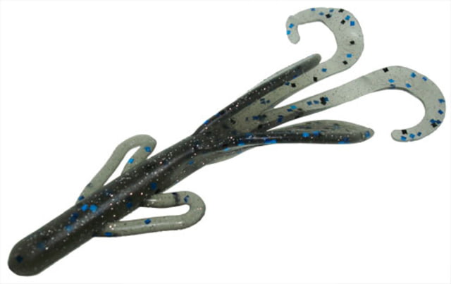 Zoom Brush Hog Creature Bait 8 Pack 6in Smokin Blue