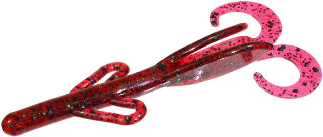 Zoom Brush Hog Midsize Creature Bait 10 Pack 4.5in Red Bug